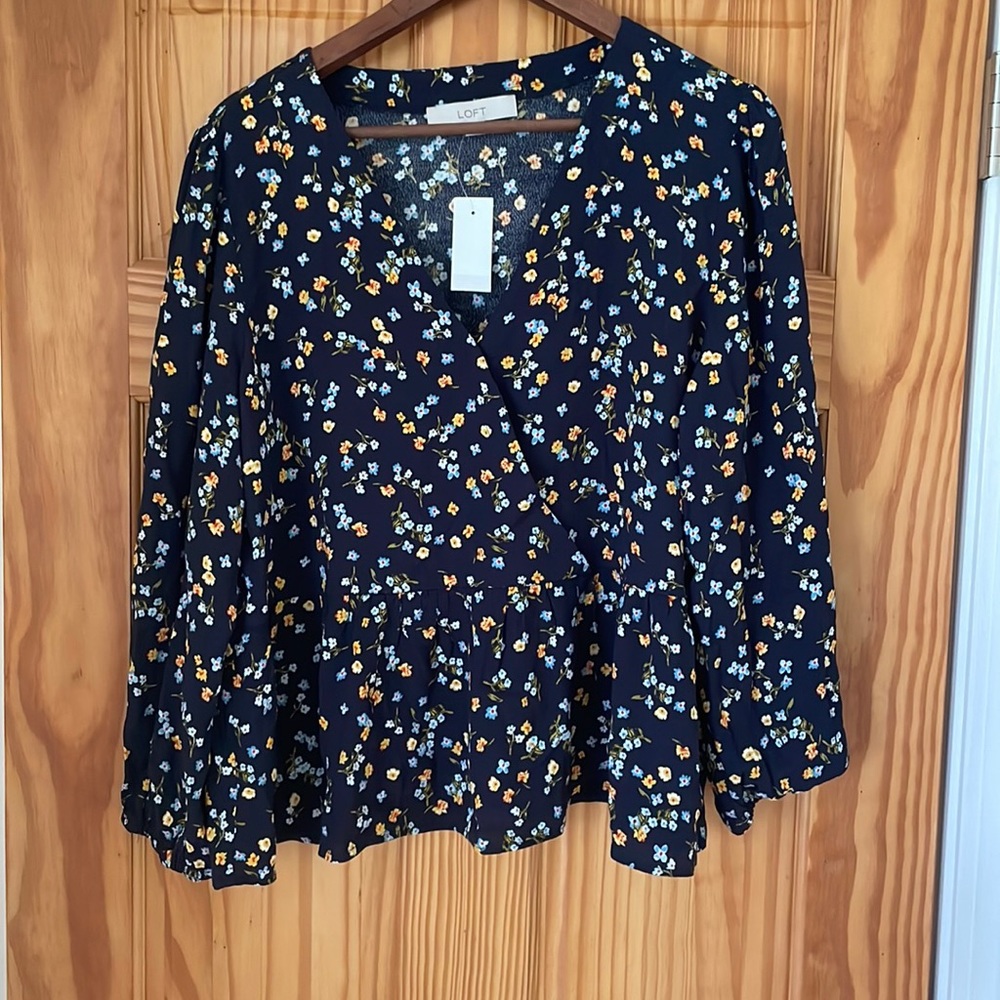 Loft sz. L peplum blouse